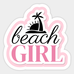 Beach Girl Sticker